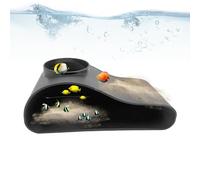 Tank di pesce caverna - decorativi per tunnel per il riposo dei gamberi, miglioramento 'habitat con design robusto, decorazione di rifugio per acquario per le tartarughe rettili terrari