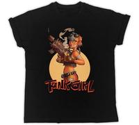 Tank Girl Yellow Gun Poster Funny Gift Designer Unisex T Shirt Black 3XL