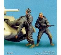 ТАНК • TANK MODEL T-35106 - ESCAPING SOVIET TANK CREW (3 figures) - 1/35 RESIN