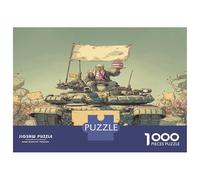 Tank Puzzles Giochi Educativo 1000 Elementi Giochi War Machine Puzzle Relax Decorazione Perfetta Giochi-rompicapo Per Adulti E Ragazzi 70x50cm/1000pcs