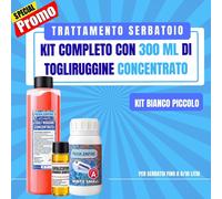 Tank Sealer auto Power Kit Trattamento Serbatoio Ripara Anti Ruggine Bianco 10Lt