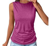 Tank Top Casual Donna Estiva Canotte Sportive Senza Cuciture Canotta Senza Manica Spalline Regolabili Canottiere Traspirante Allenamento Vestibilità Top Cotone Taglie Forti Spalla Larga Curvy