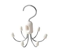 Tank Top Hanger - 5,31 Inch Compact Storage Solution & Reinforced Multi Hook Frame, Durable Lightweight Apartment & Dorm Room Essential, Heavy Duty Rotating Support, For Bras & Handbags