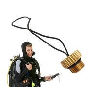 Tank Valves Cover - Threaded Dust Cap Plug Covers For Din Scubas,Dust Plug Cover With Rope, Diving DIN Tank Regulator Industrial Protector Dustproof Safety Gear Accessories