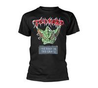 TANKARD - ONE FOOT IN THE GRAVE BLACK T-Shirt, Front & Back Print Medium