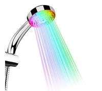 TankerStreet Soffione doccia LED luminoso 7 colori cambio automatico Handheld doccetta testa rubinetto di rilevamento sicuro bello e pratico ugello bagno decorazione 26.3x9.2x6.5 cm