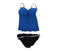 Tankini Donna In Schiuma Completa A Coppa, Blu, 16