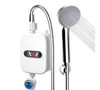Tankless Shower Heater - Electric LED Display Instant Hot Water Unit | Digital 110V Heating Device, Waterproof Wall System, Fast Thermal Streamline Appliance, Compact Bath Mount for Home Kitchen Use