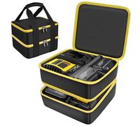 Tanmqin Alloggiamento compatibile con batteria Makita 18 V/12 V/40 V Max agli ioni di litio, giallo, Portatile