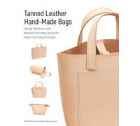 Tanned Leather Hand-made Bags: Handy Patterns with Marked Stitching Holes for Hand-Stitching Included