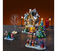 TANNENBAUM CHRISTMAS SHOPPE SET CON ALIMENTATORE 4.5V - LEMAX COD. 56678