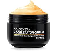 Tanning Accelerator Cream, Natural 100 Gram Crema abbronzante rapida a lunga durata, efficace nei lettini e al sole esterno, per ottenere un'abbronzatura naturale