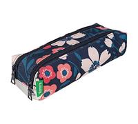 Tann's - Astuccio Double Les Fantaisies Floriane Multicolore - Stampa floreale e dettagli Argento - Tote scolastica Ragazza a 2 scomparti - Tutte le classi, multicolore, 23 x 6 x 9 cm, Modern