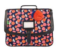 Tann's - Zainetto 38 cm Sofia Rose - Stampa Frutta e Pompon Mela - Scuola Ragazza 2 Soffietti - CP CE1 CE2