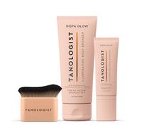 Tanologist Instaglow Face + Tanologist Instaglow Body + Tanologist KABUKI Pennello per viso e corpo Applicatore autoabbronzante per una finitura aerografata