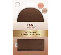 TanOrganic Duo Abbronzante ed Esfoliante, Guanti abbronzanti, Marrone