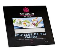 Tanoshi - Foglie di riso quadrate, 70 g, 3 pezzi