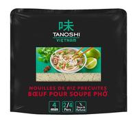 TANOSHI Vietnam - spaghetti di riso precotti al sapore di manzo Pho - piatto tradizionale vietnamita composto da spaghetti di riso - brodo fragrante con erbe e manzo - pronto in 2