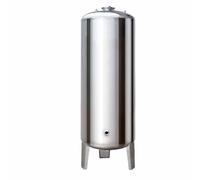 Tanque de presión de agua de acero inoxidable, tanque de pozo vertical, para almacenamiento de agua, kit de montaje y soporte, para bombas de agua potable domésticas(95x40cm(100L/26GaL))