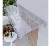 Tanspaent Polycabonate Doo Canopy, UV Potection, ain & Noise Shield, Entyway Tenda, Duable Poch Cove, 40x140cm (16x55 pollici) - Ideal fo Font Doos