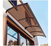 Tanspaent - Tenda a baldacchino in policabonato Doo con retro in alluminio, tenda da patio Outdoo, Font Doo Shelte, Veanda Potection, resistente al calore, 90 x 250 cm