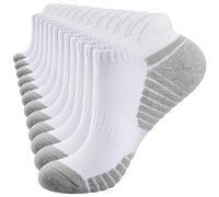 TANSTC Calzini alla caviglia da uomo da corsa da allenamento sportivi da donna Calzini imbottiti antistress con bottoni da trekking traspiranti Walking Size EU 43-47(6 paia)