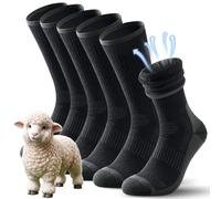 TANSTC Calzini termici da uomo in lana merino, per uomini e donne, caldi calzini invernali, spessi, traspiranti, per escursionismo, camminata, calzini imbottiti per stivali per attività all'aperto, 3