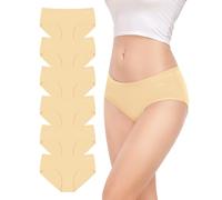 TANSTC Mutande Donna Cotone, Pack da 6 Slip Mutantina Comode Hipster Intimo Vita Bassa Traspirante Elasticizzato Intimo, 4XL