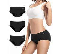 TANSTC Mutande Mestruali Donna, 4 Strati Ultra Assorbenti, Slip Donna Cotone da Ciclo Mestruale Donna Flusso Abbondante, Lavabile E Riutilizzabile, Mutande Post Parto (XL 3 Pezzi)