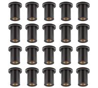 Tanstic 20 dadi ondulati in gomma M4, in neoprene, in ottone, per equazione, universali, ideali per canoe, barca, kayak