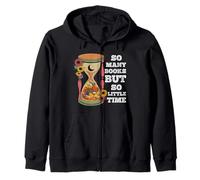 Tanti Libri ma così Poco Tempo - Tee per i Lettori di Topi di Biblioteca Felpa con Cappuccio