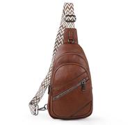 TANTOMI Borsa a tracolla da donna, antifurto, piccola borsa a tracolla da donna, borsa a tracolla generica, alla moda, per viaggi, shopping, escursionismo, ciclismo, Marrone