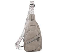TANTOMI Borsa a tracolla da donna, antifurto, piccola borsa a tracolla da donna, borsa a tracolla generica, alla moda, per viaggi, shopping, escursionismo, ciclismo, Grigio