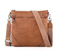 TANTOMI Borsa a tracolla da donna, taglia media, con molti scomparti, leggera, con tracolla regolabile e rimovibile, marrone