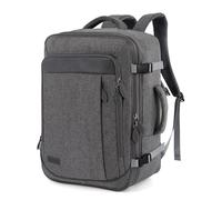 TANTOMI Borsa da viaggio, grande zaino da viaggio da 43,5 l, da donna, da uomo, leggero, approvato dal volo, zaino da viaggio per uomini e donne, espandibile, Grigio, 51 x 37 x 18 cm, Minimalista