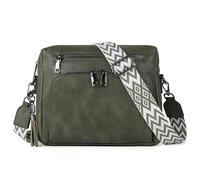 TANTOMI Borse a tracolla da donna multitasche borse per le donne borsa a tracolla in pelle PU per shopping, viaggi, lavoro, Verde scuro, 10.2" x 3.35" x 8.27"