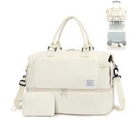 TANTOMI Easyjet Airlines - Borsa da cabina sottosella da viaggio, 47 x 22 x 36 cm, impermeabile, per maternità, ospedale, viaggi brevi, con tracolla regolabile, bianco, 47x22x36 cm, Pratico, adatto ai