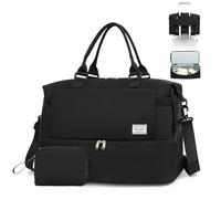 TANTOMI Easyjet Airlines - Borsa da cabina sottosella da viaggio, 47 x 22 x 36 cm, impermeabile, per maternità, ospedale, viaggi brevi, con tracolla regolabile, Nero , 47x22x36 cm, casual
