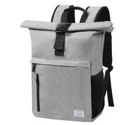 TANTOMI Zaino da donna grande per la scuola, da uomo, grande scomparto multiplo con scomparto per laptop da 15,6", unisex, per l'uso quotidiano, 1-2 grigio, 30 x 45 x 11.5 cm, moderno