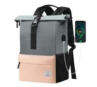 TANTOMI Zaino da Viaggio Donna e Uomo, per computer portatile unisex arrotolabile impermeabile zaino da lavoro casual scuola tempo libero università lavoro escursionismo