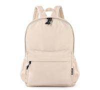 TANTOMI Zaino scolastico da donna, casual, per adolescenti, ragazze e ragazzi, leggero, per computer portatile da 14 pollici, unisex, per scuola, viaggi, casual, lavoro, 1-5 Beige