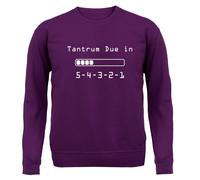 Tantrum Due IN 5 4 3 2 1 - Adulti Felpa/Maglione - Bambino Funny Scream Genitori