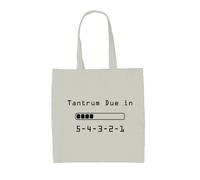 Tantrum Due IN 5 4 3 2 1 - Borsa Tote Tela - Bambino Divertente Scream Genitori