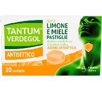 Tantum Verde Gol Antisettico 20 Pastiglie Gusto Limone e Miele