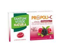 Tantum TANTUM VERDE NATURA PROPOLI+C CON ZINCO E VITAMINA C 15 PASTIGLIE GOMMOSE GUSTO FRUTTI DI BOSCO