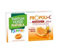 TANTUM Verde Natura Junior Propoli + C Arancia e Miele, 15 pastiglie gommose