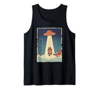 Tanuki preso da UFO Vintage Giapponese Ukiyo e Art Canotta