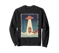 Tanuki preso da UFO Vintage Giapponese Ukiyo e Art Felpa