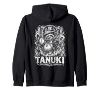 Tanuki Shapeshifter Ride Giapponese Yokai Leggenda Felpa con Cappuccio