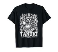Tanuki Shapeshifter Ride Giapponese Yokai Leggenda Maglietta